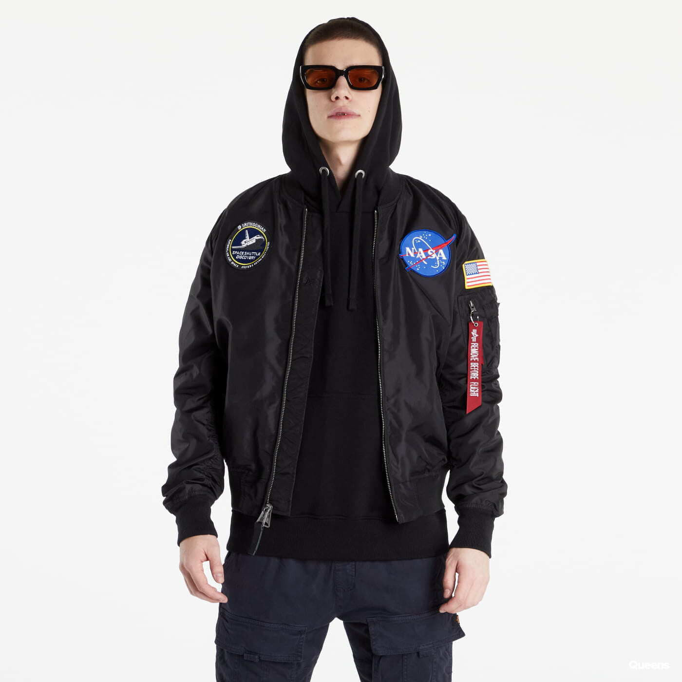 Bunda Alpha Industries MA-1 TT NASA Reversible II Black S