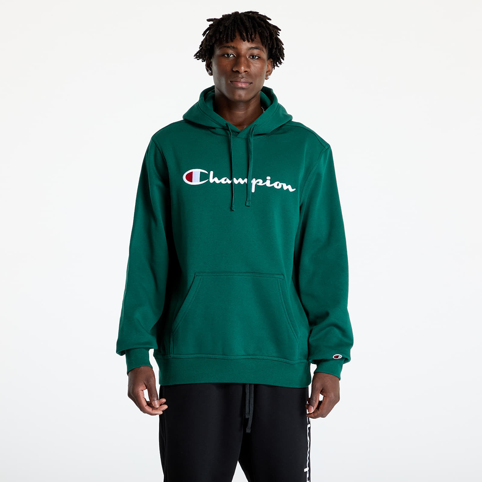 Mikina Champion Hooded Sweatshirt Green M