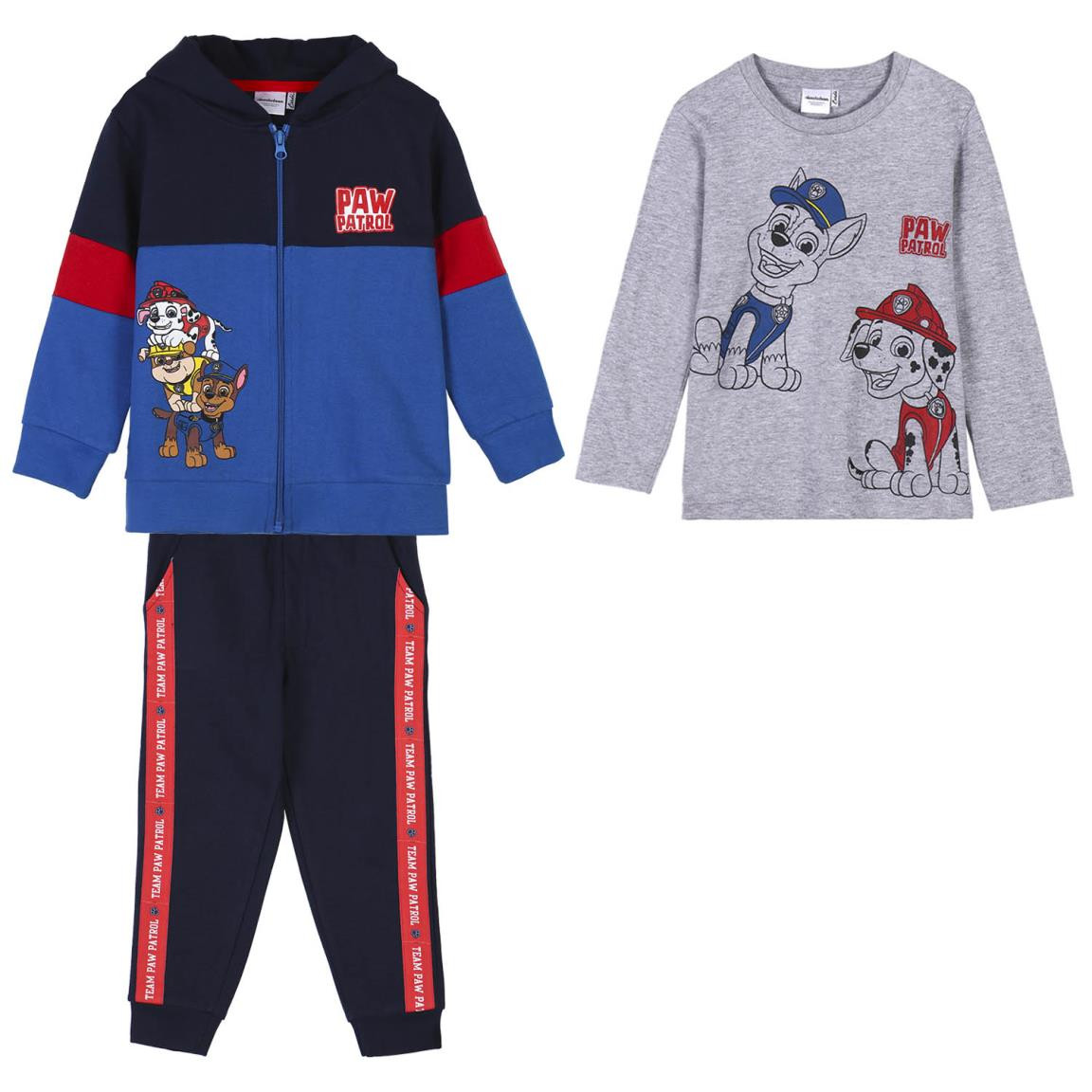 TRACKSUIT COTTON BRUSHED 3 PIECES PAW PATROL