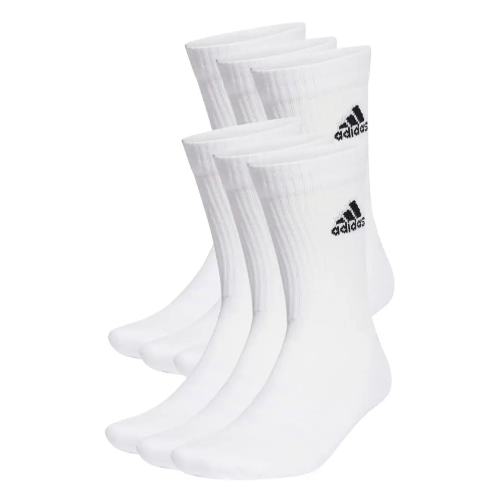 Ponožky adidas Cushioned Sportswear Crew Socks 6 Pairs White M