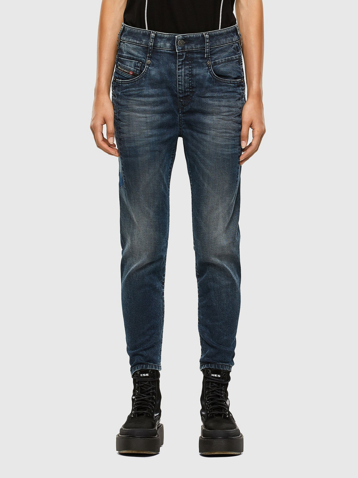 Diesel Rifle - DFAYZANE  Sweat jeans tmavomodré