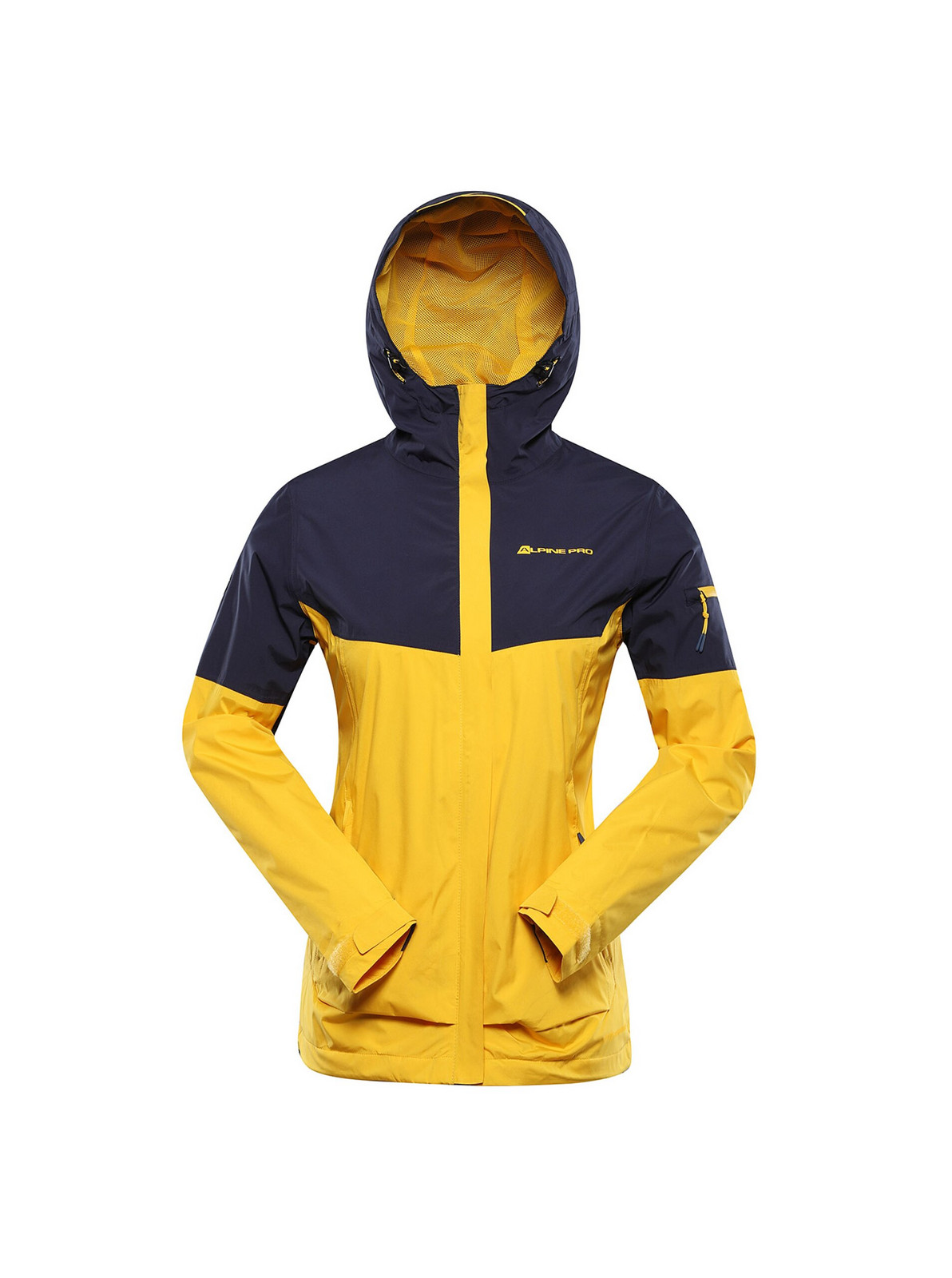 Čierno-žltá dámska bunda s membránou PTX Alpine Pro Norema