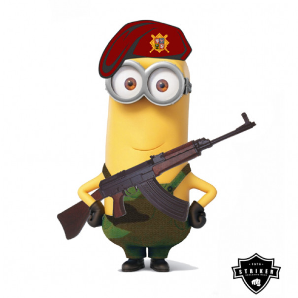 Tričko Striker Armoň so samopalom (AČR) - biele-červené, S