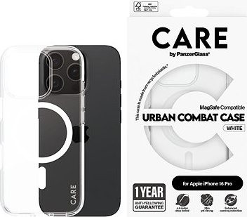 PanzerGlass CARE kryt Apple iPhone 16 Pro MagSafe Urban Combat číry/biely