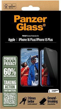 PanzerGlass Privacy Apple iPhone 16 Plus s inštalačným rámčekom