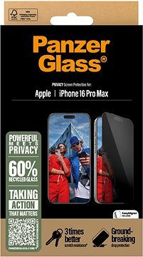 PanzerGlass Privacy Apple iPhone 16 Pro Max s inštalačným rámčekom