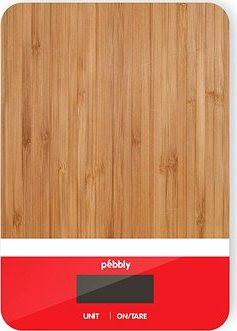 Pebbly PEB-BRR Elektronická kuchynská váha, červená