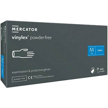 MERCATOR MEDICATOR Vinylex Powder Free biele, 100 ks, veľ. M