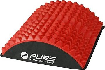 Pure2Improve Masážna podložka P2I AB + BACK Stretch 30 × 28 × 9,5 cm, červená