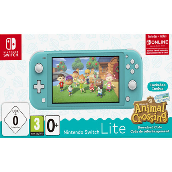 Nintendo Switch Lite, turquoise + Animal Crossing: New Horizons +  Nintendo Switch Online na 12 mesiacov NSH134