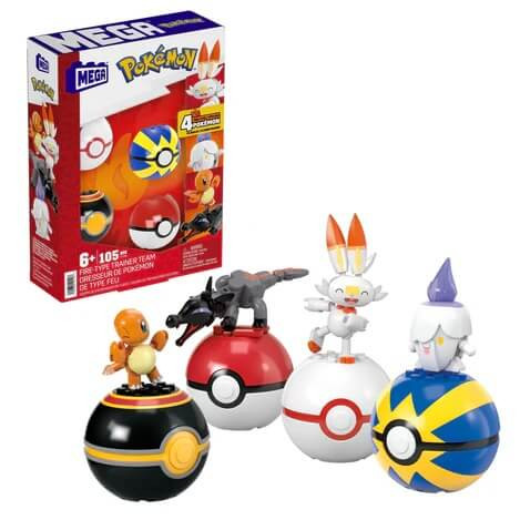 Mattel Pokémon MEGA Set - Ohnivý trénerský tím