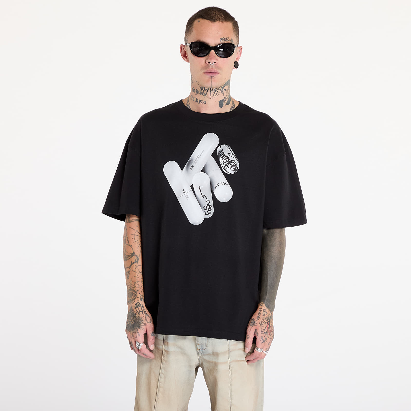 Tričko FTSHP White Pill T-Shirt UNISEX Black XL