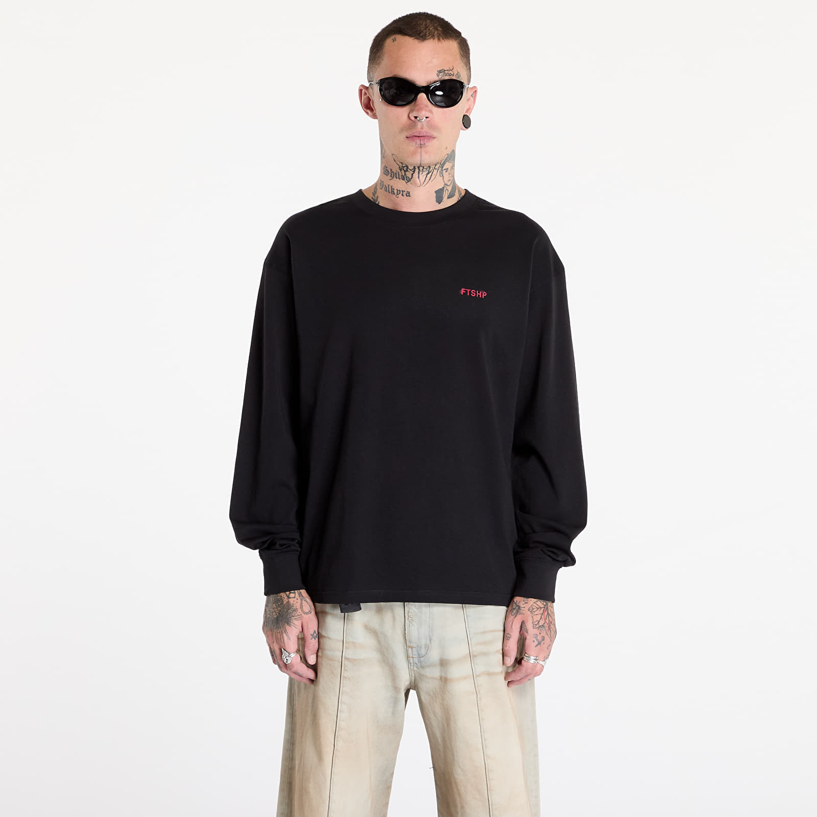 Tričko FTSHP Metal Glass Box Longsleeve Tee UNISEX Black XL
