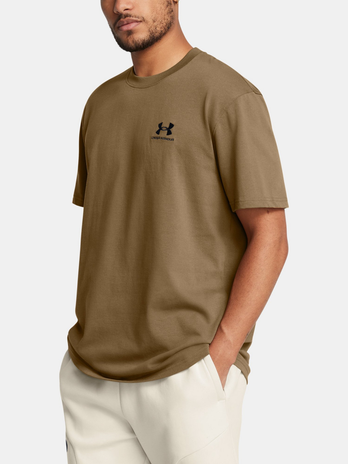 Under Armour Men's T-shirt UA M LOGO EMB HEAVYWEIGHT SS - Men's