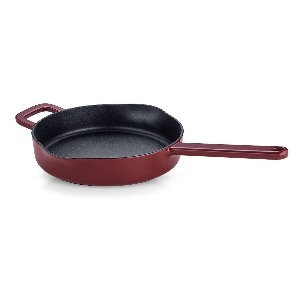 Univerzálna panvica MOMENTS 24 cm, vínovo červená, liatina, Fissler