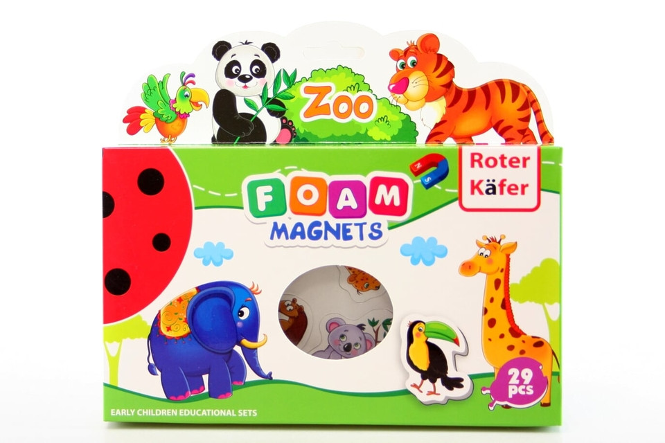 Penové magnetky - zoo