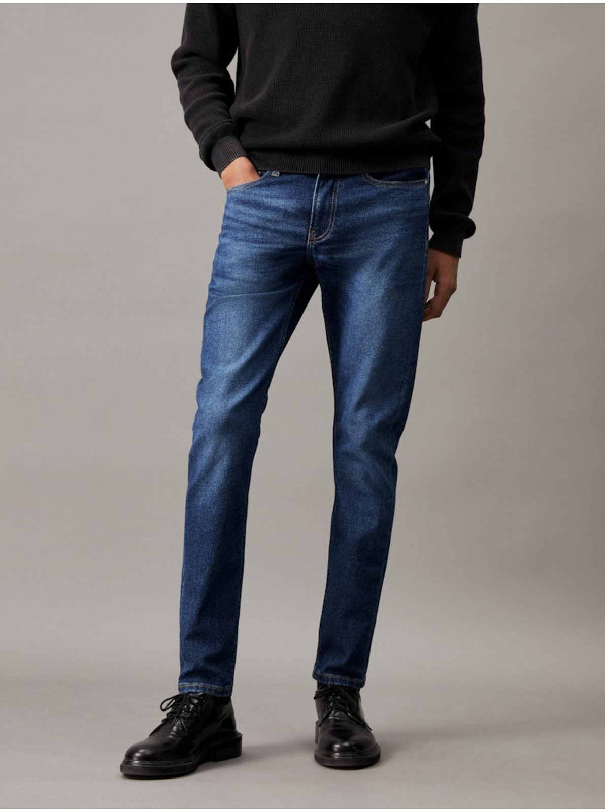 Modré pánske slim džínsy Calvin Klein Jeans
