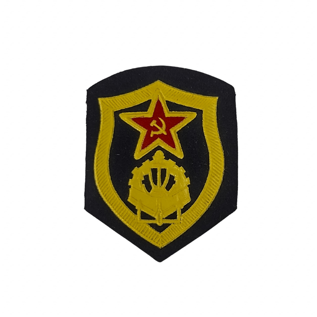 Nášivka ZSSR Ženisti - čierna-žltá