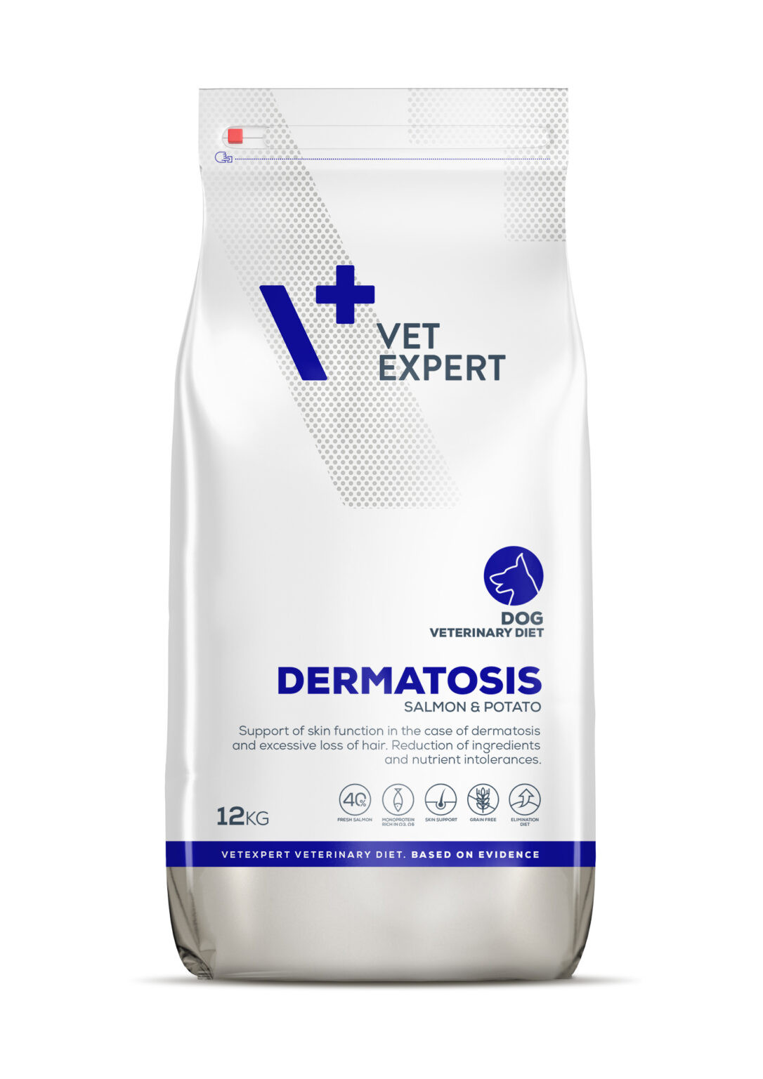VetExpert VD dog 4T Dermatosis Salmon & Potato diétne suché krmivo pre psy 12kg