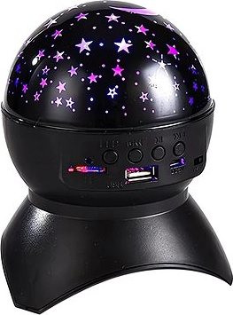 Verk 15904 Projektor nočnej oblohy s reproduktorom Bluetooth čierny