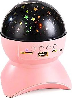 Verk 15904 Projektor nočnej oblohy s reproduktorom Bluetooth ružový