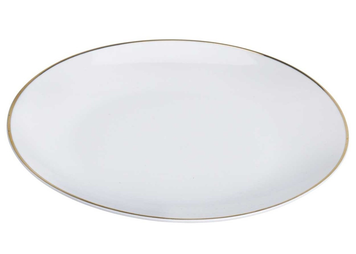 Porcelánový talíř Ashley 20 cm bílý