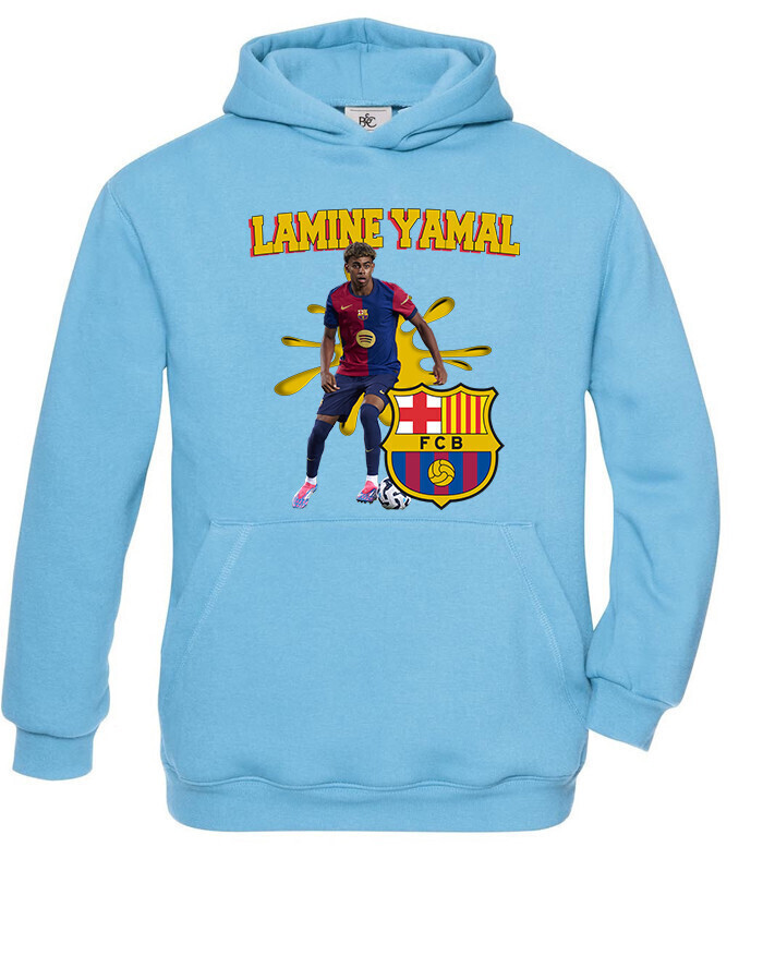 Dětská mikina s potiskem hráče Lamine Yamal - ideální pro malé fotbalisty