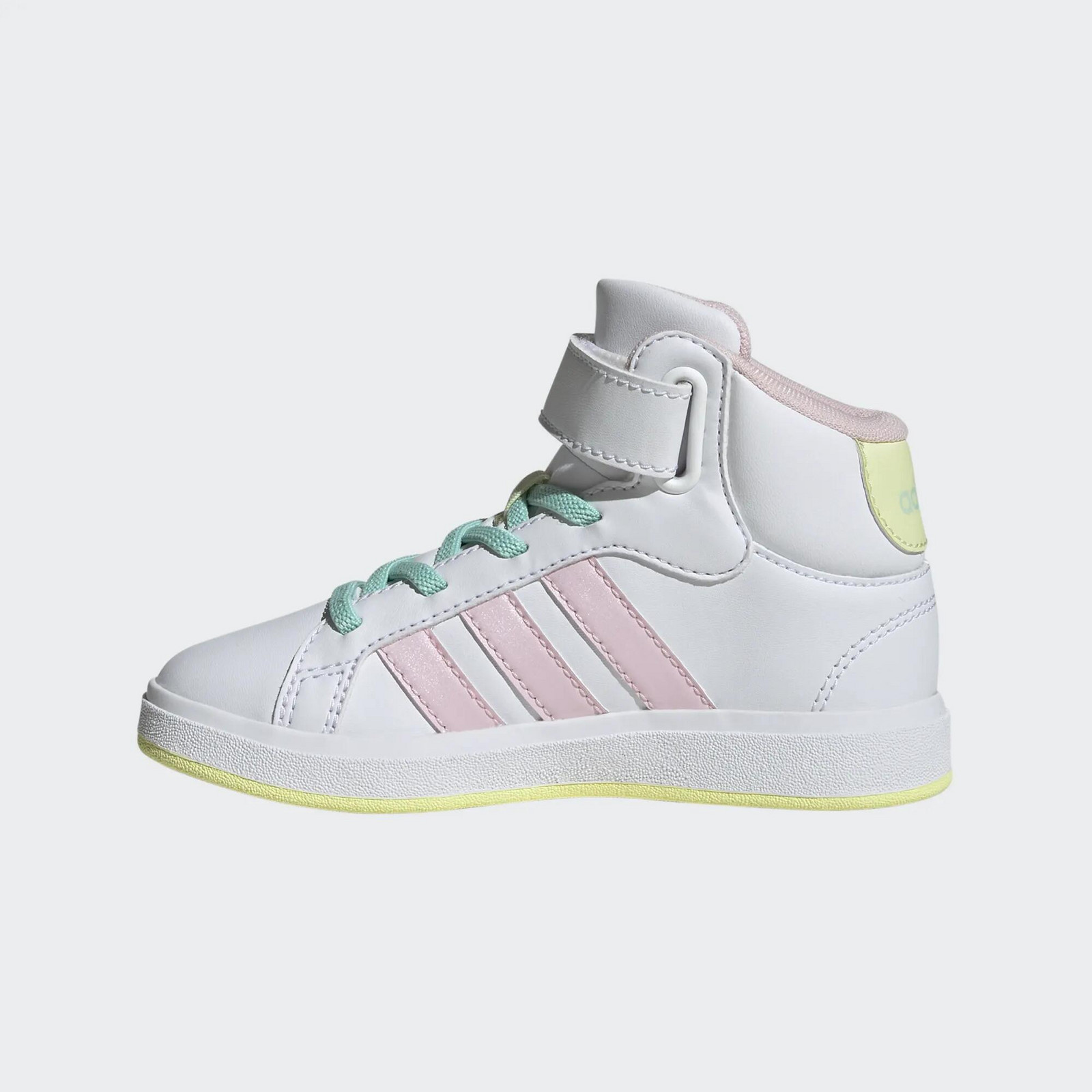 Detské tenisky Adidas Grand Court Mid ružové
