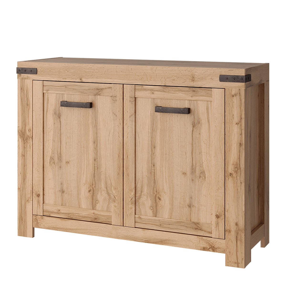 KONDELA Moratiz 2D dvojdverová komoda dub wotan