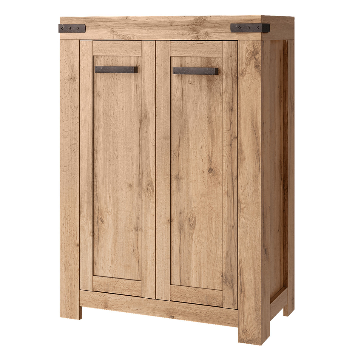 KONDELA Moratiz 2D/80 dvojdverová komoda dub wotan