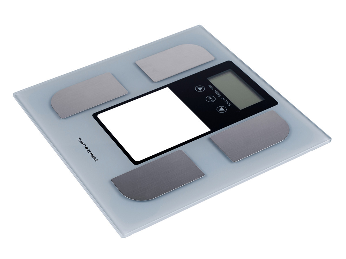 KONDELA Utala digitálna osobná váha sivá