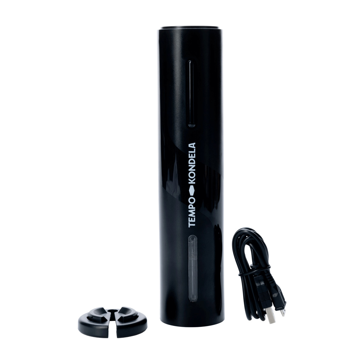 KONDELA Sakaro Typ 1 elektrický otvárač na víno čierna