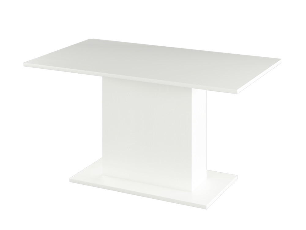 KONDELA Olympa jedálenský stôl 138x79 cm biela