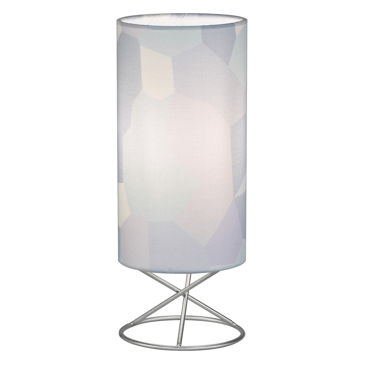 KONDELA Avam stolná lampa sivá