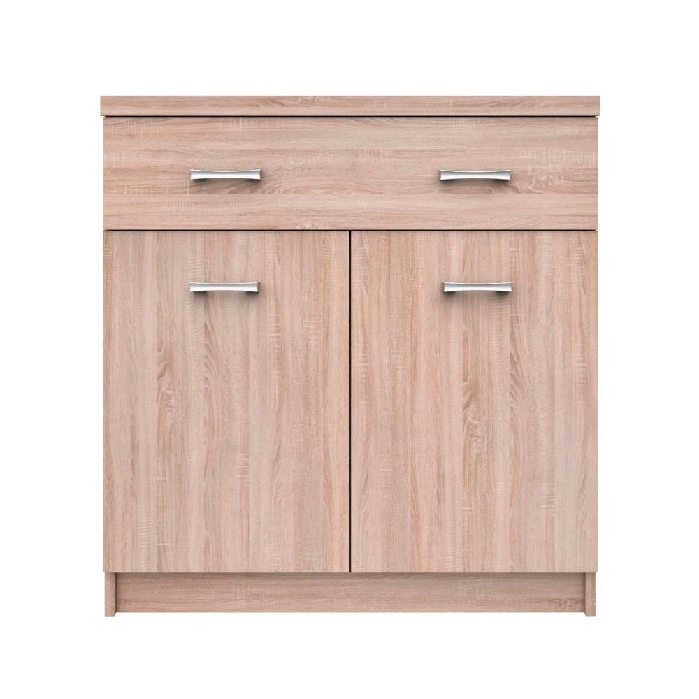 KONDELA Topty Typ 42 2D1S/60 dvojdverová komoda so zásuvkou dub sonoma