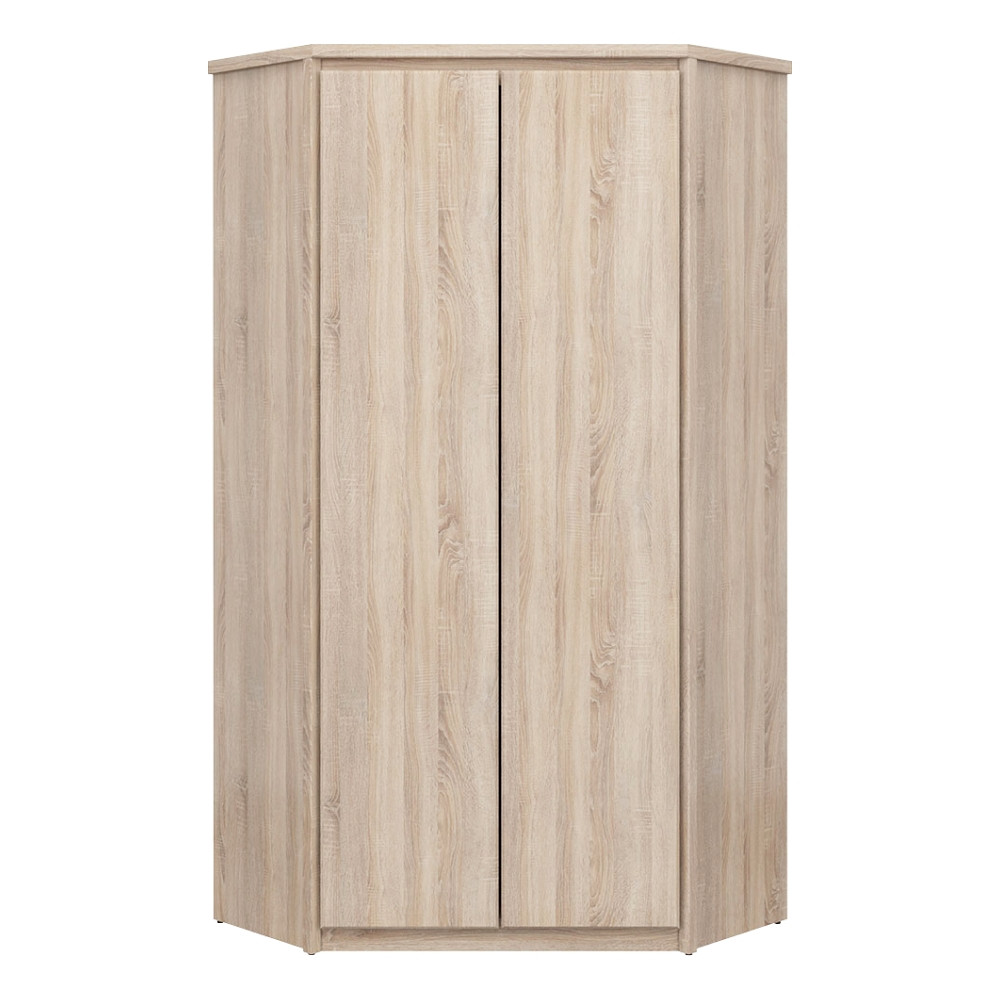 KONDELA Norty Typ 27 2D rohová šatníková skriňa dub sonoma