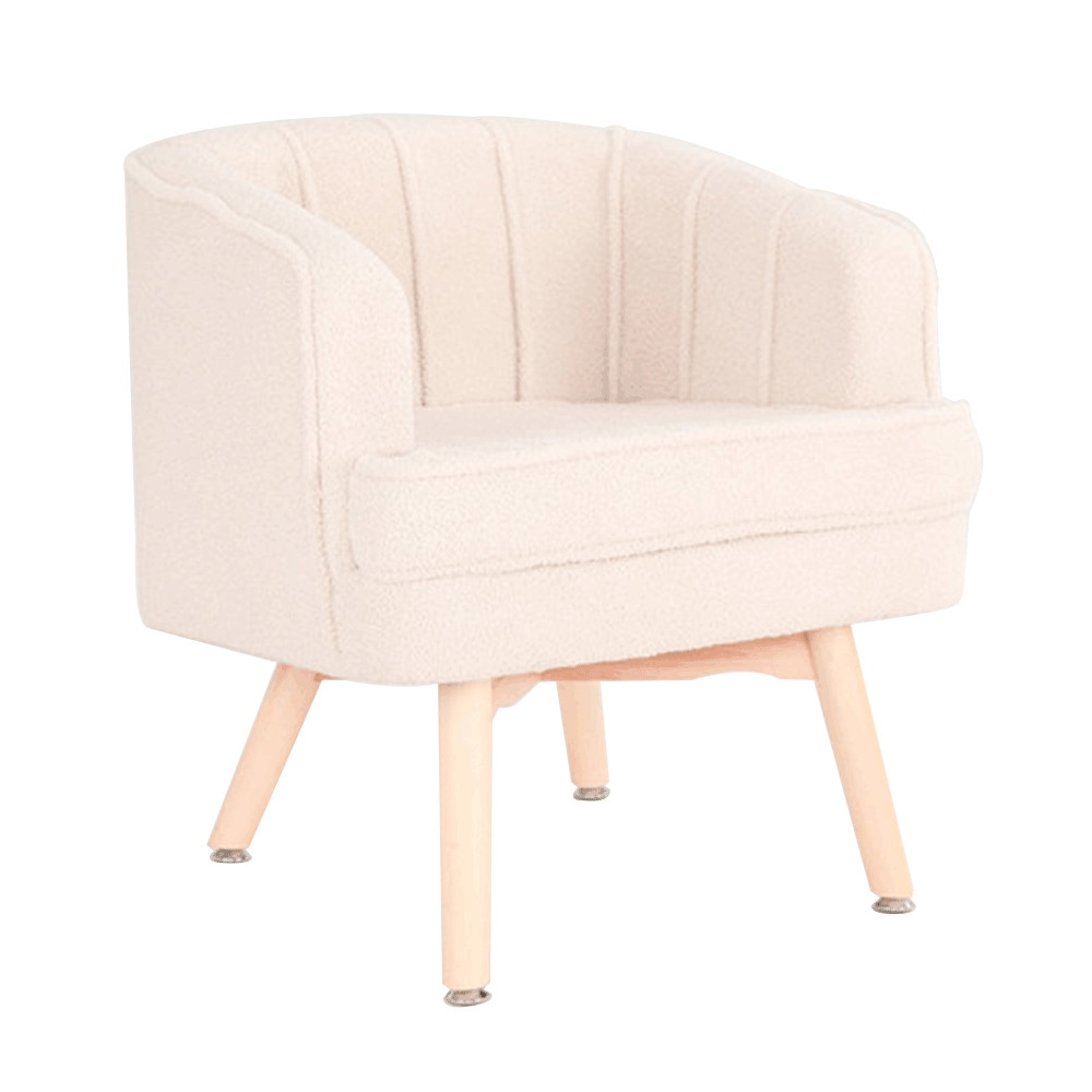 KONDELA Maino dizajnové kreslo béžová / prírodná