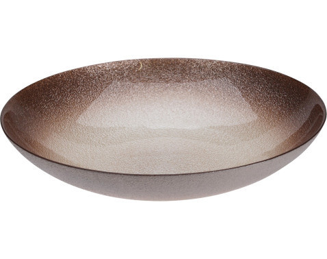 Miska 30 cm, hnedá/krémová%