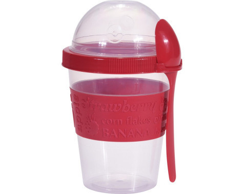 Téglik na jogurt s lyžičkou, 600 ml%