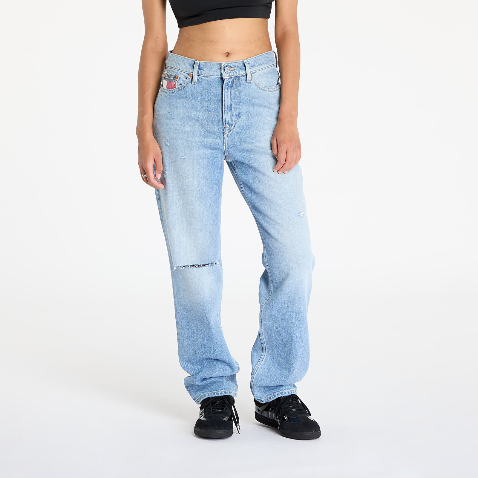 Kalhoty Tommy Jeans Izzie Hgh Slim Straight Jeans Denim W28/L30