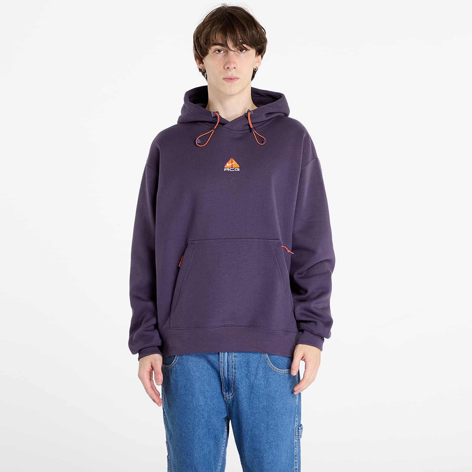 Mikina Nike ACG Therma-FIT Fleece Pullover Hoodie Dark Raisin/ Summit White S
