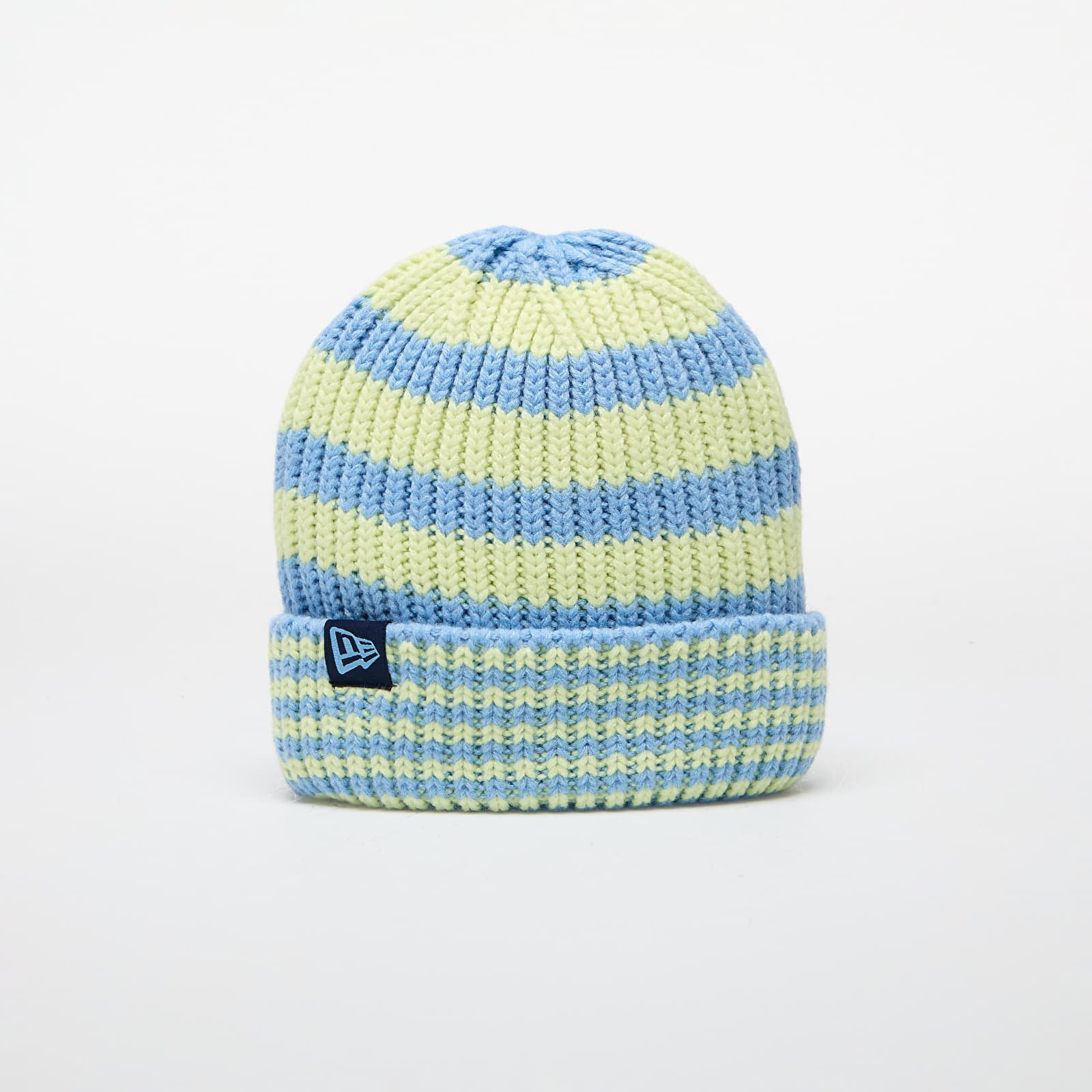 New Era Knit Medium Stripe Beanie Pastel Blue Universal