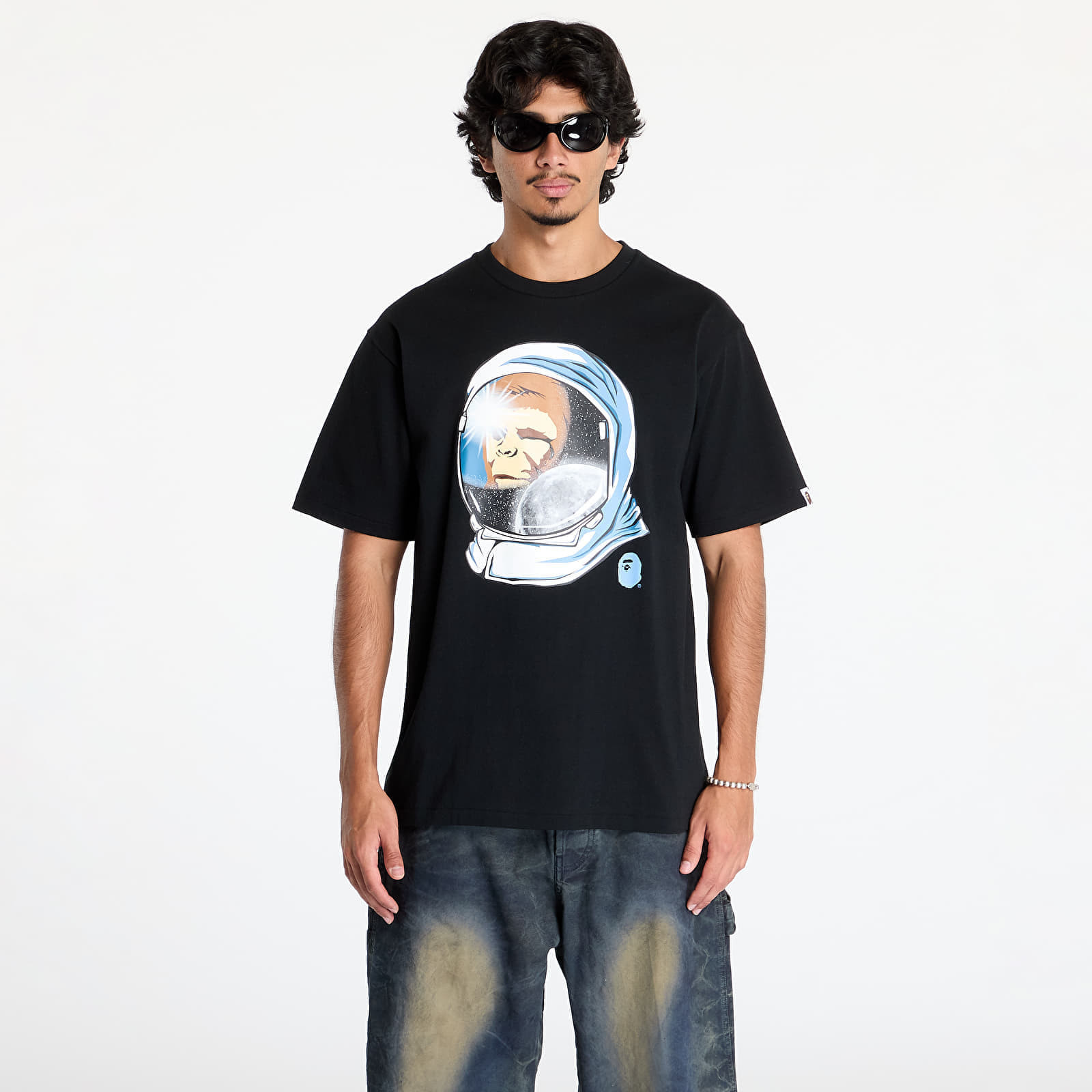 Tričko A BATHING APE Space Ape Tee Black XXL