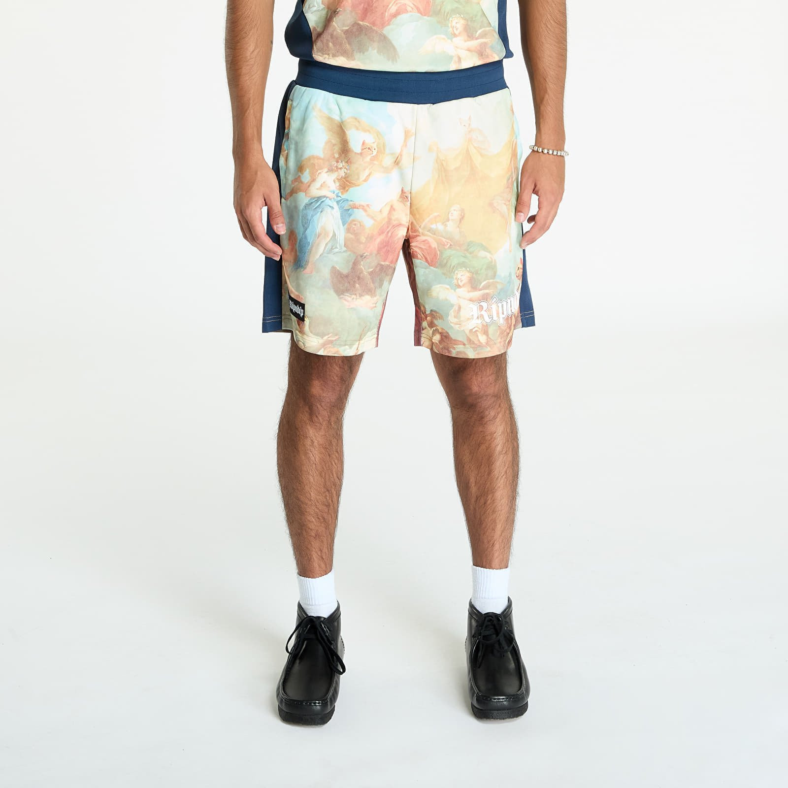 RIPNDIP Heavens Waiting Soccer Shorts Navy/ Multicolor S