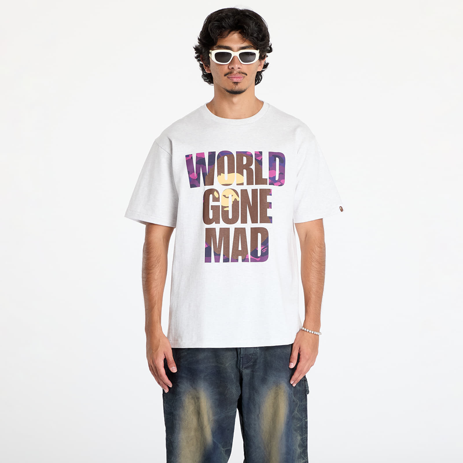 Tričko A BATHING APE Color Camo Wgm Ape Head Overlap Tee Gray M