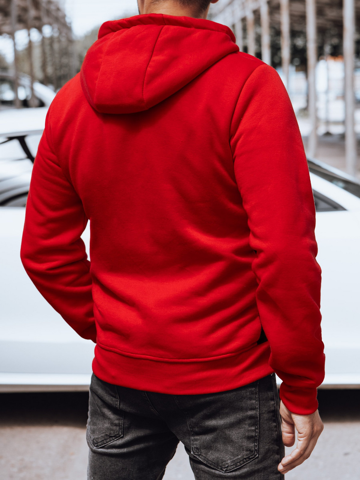 Men's hoodie red Dstreet