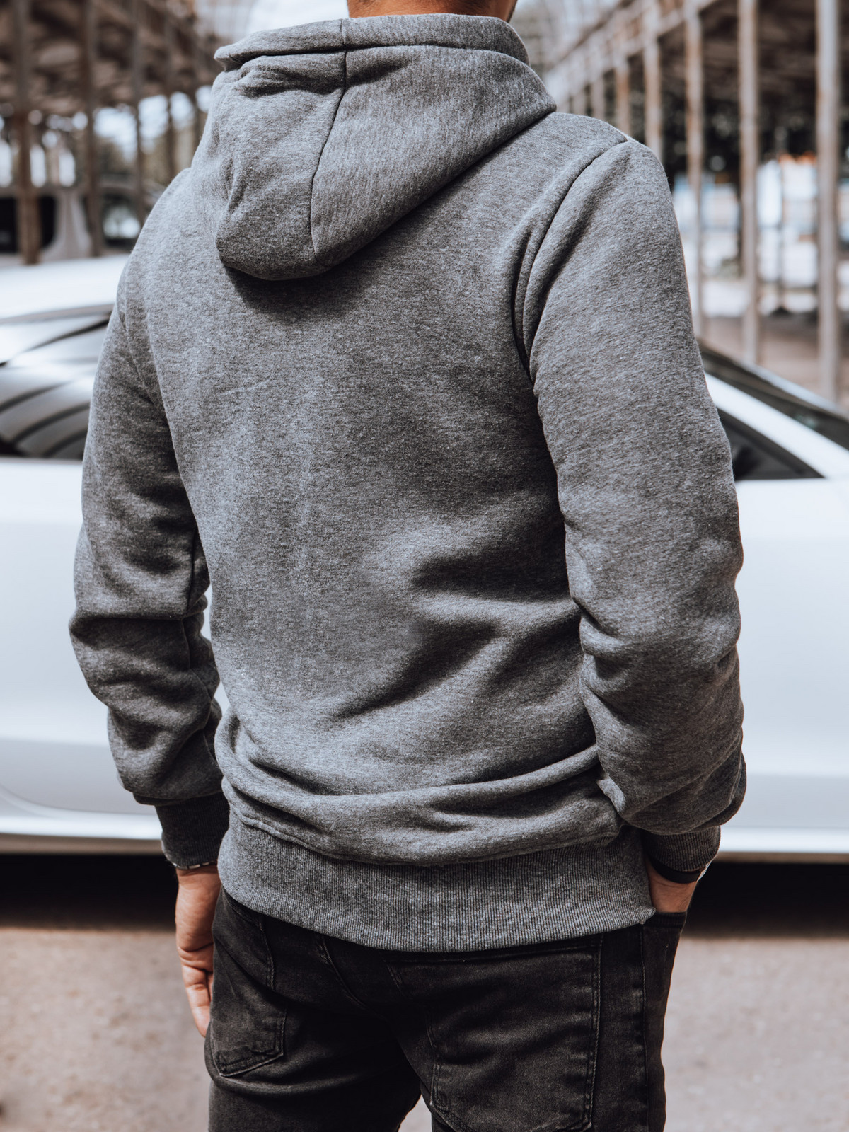 Men's hoodie dark gray Dstreet