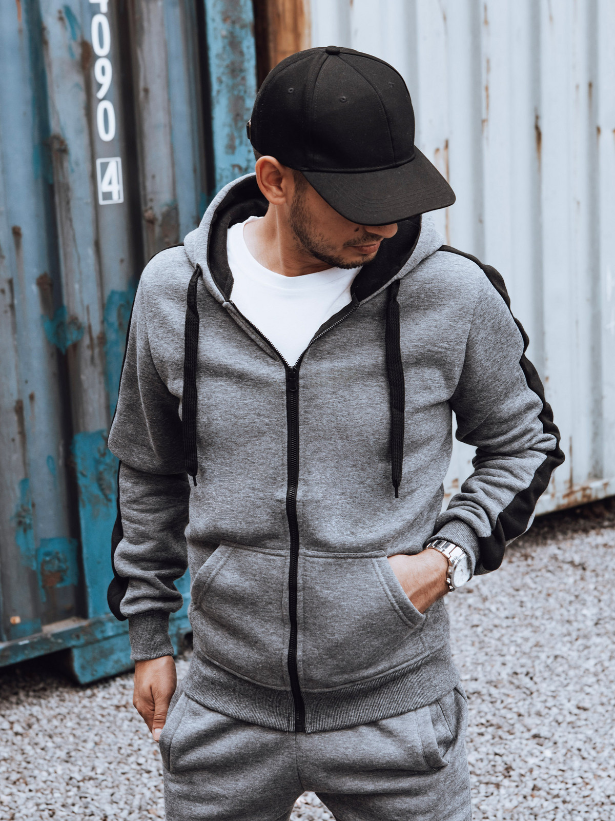 Men's dark grey jersey Dstreet