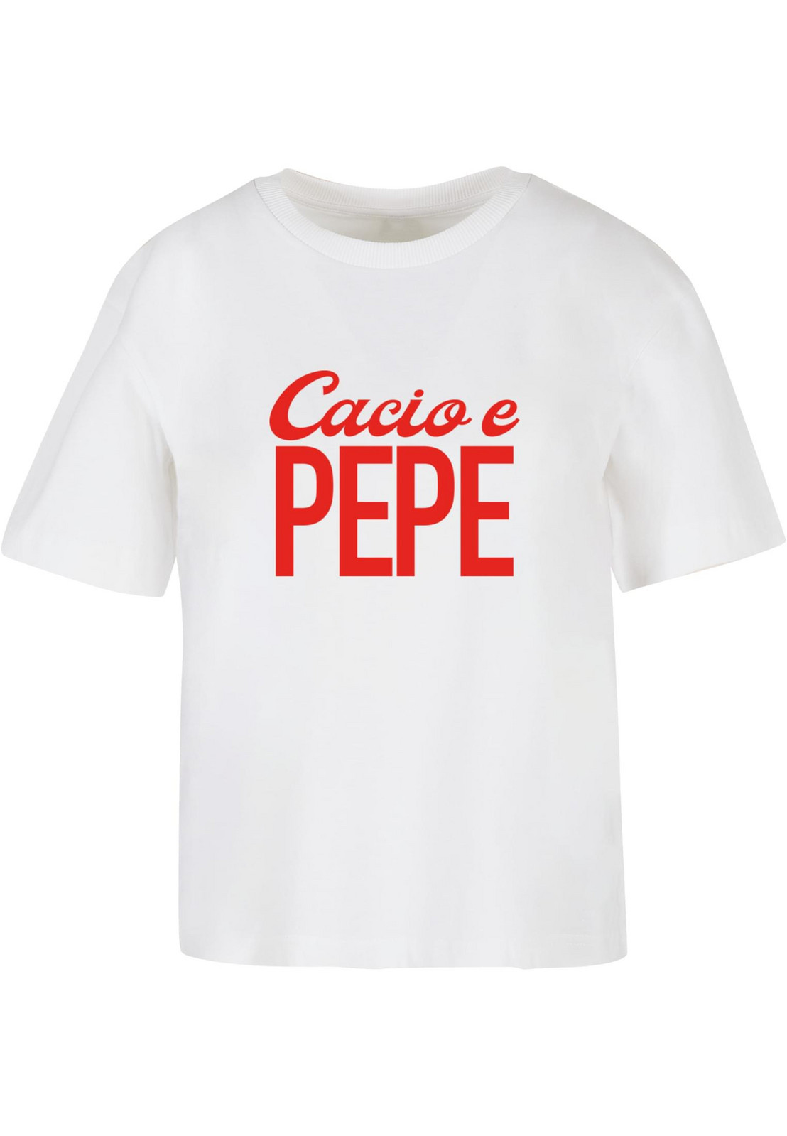 Women's T-shirt Cacio E Pepe white