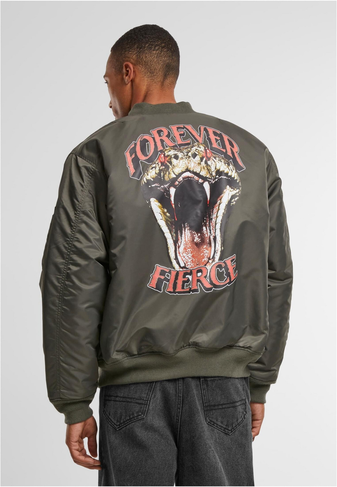 Men's bomber jacket Forever Fierce MA1 olive